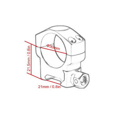 Laikiklio žiedas 30mm SCTM-27 Vector Optics