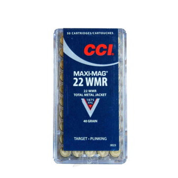 CCI 0023 MAXI MAG .22 WMR VOLLM. 40GR 50 vnt. 620023