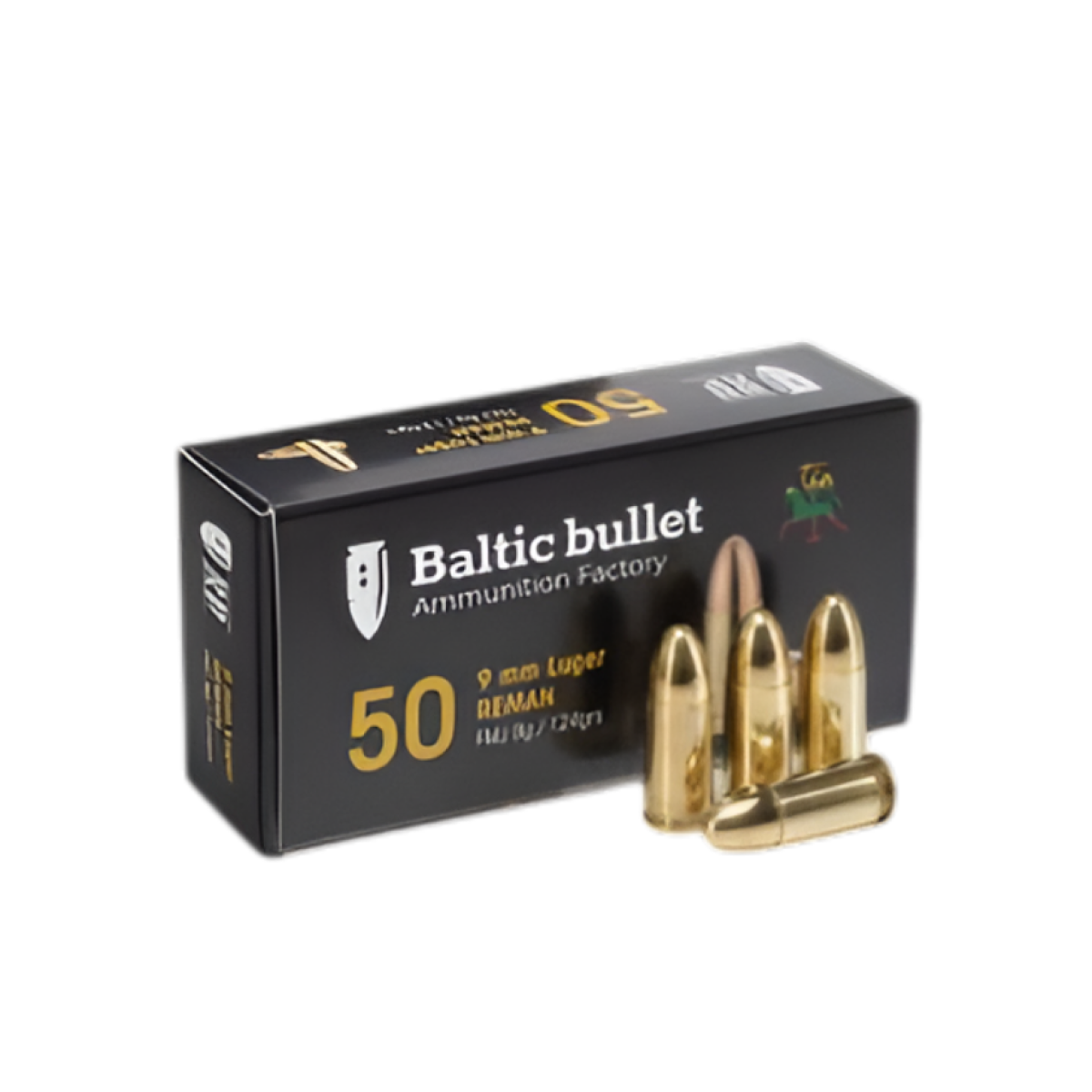 Pistoletiniai šoviniai Magtech 9mm Luger 6.15g/124gr FMJ