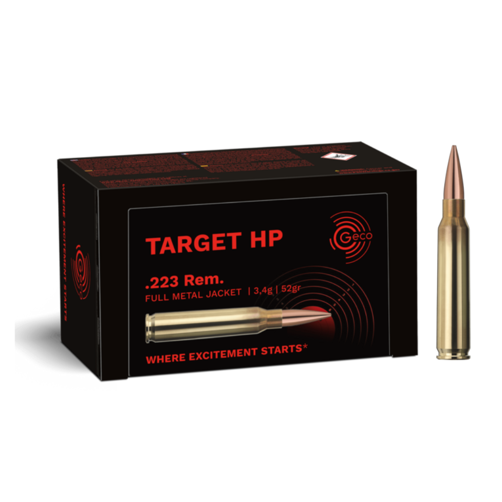 ŠOVINIAI GECO .223 Rem. TARGET HP 3.4g52gr 2429344