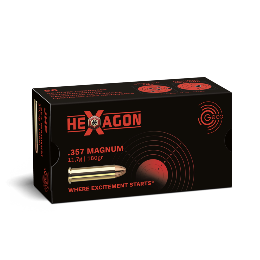 ŠOVINIAI GECO .357 Mag. Hexagon 11.7g180gr