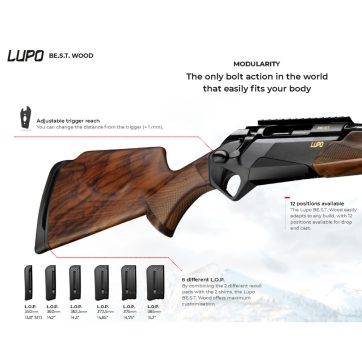 GRAIŽTVINIS ŠAUTUVAS BENELLI LUPO BE.S.T. WOOD 308 Win