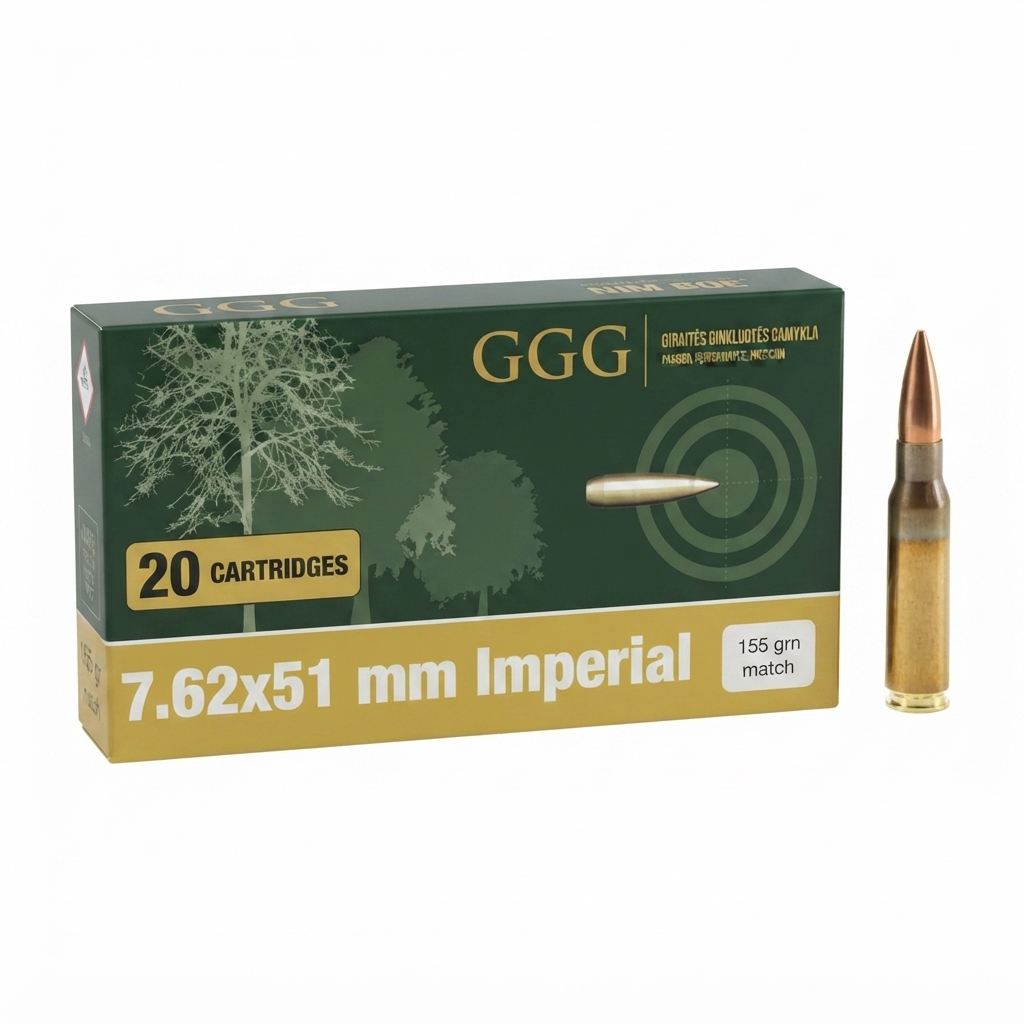 GGG ŠOVINIAI 308WIN 155grain/10.4gram HPBT Sierra MatchKing bullet