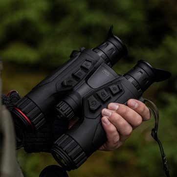 Multispektriniai žiūronai HIKMICRO HABROK 4K HE25L 2.0 su tolimačiu