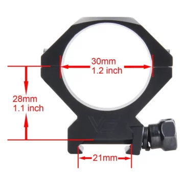 Laikikliai su žiedais 34mm X-Accu Low Profile picatinny rings